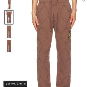 Honor The Gift Diamond Knit Pant sweats joggers pull on medium New with tags NWT